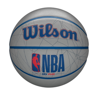 日本代购威尔胜 Wilson官方 NBA Drive Plus 篮球7 号网灰色/橡胶