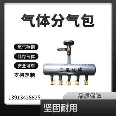 压缩空气分气缸分配器氧气丙烷乙炔二氧化碳混合气体集气包储气罐