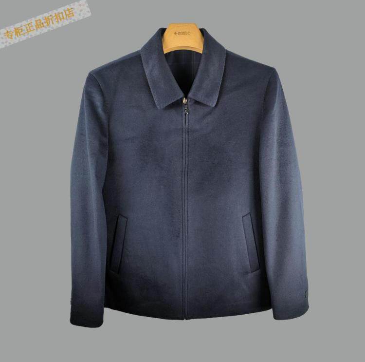E214024506爱登堡男装2021专柜正品秋冬新款毛呢休闲夹克茄克