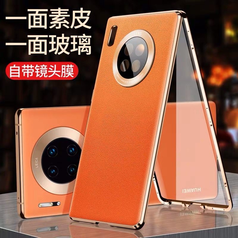 适用华为双面玻璃全包自带镜头膜