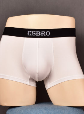ESBRO莫代尔透气U凸男平角裤
