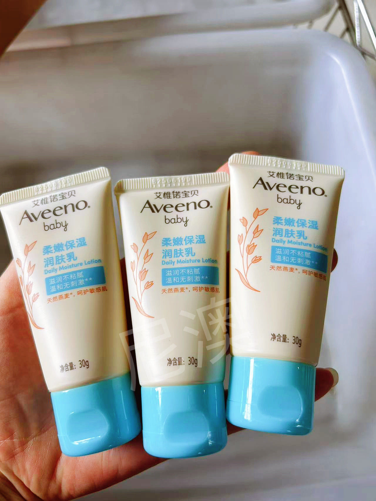 中样 Aveeno艾惟诺艾维诺婴儿柔嫩保湿润肤乳润肤露保湿乳液30g