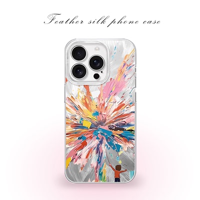 小男孩创意油画用于iPhone17pro/16promax手机壳华为mete80一加13磁吸vivoS30羽纱红米K80小米17OPPO