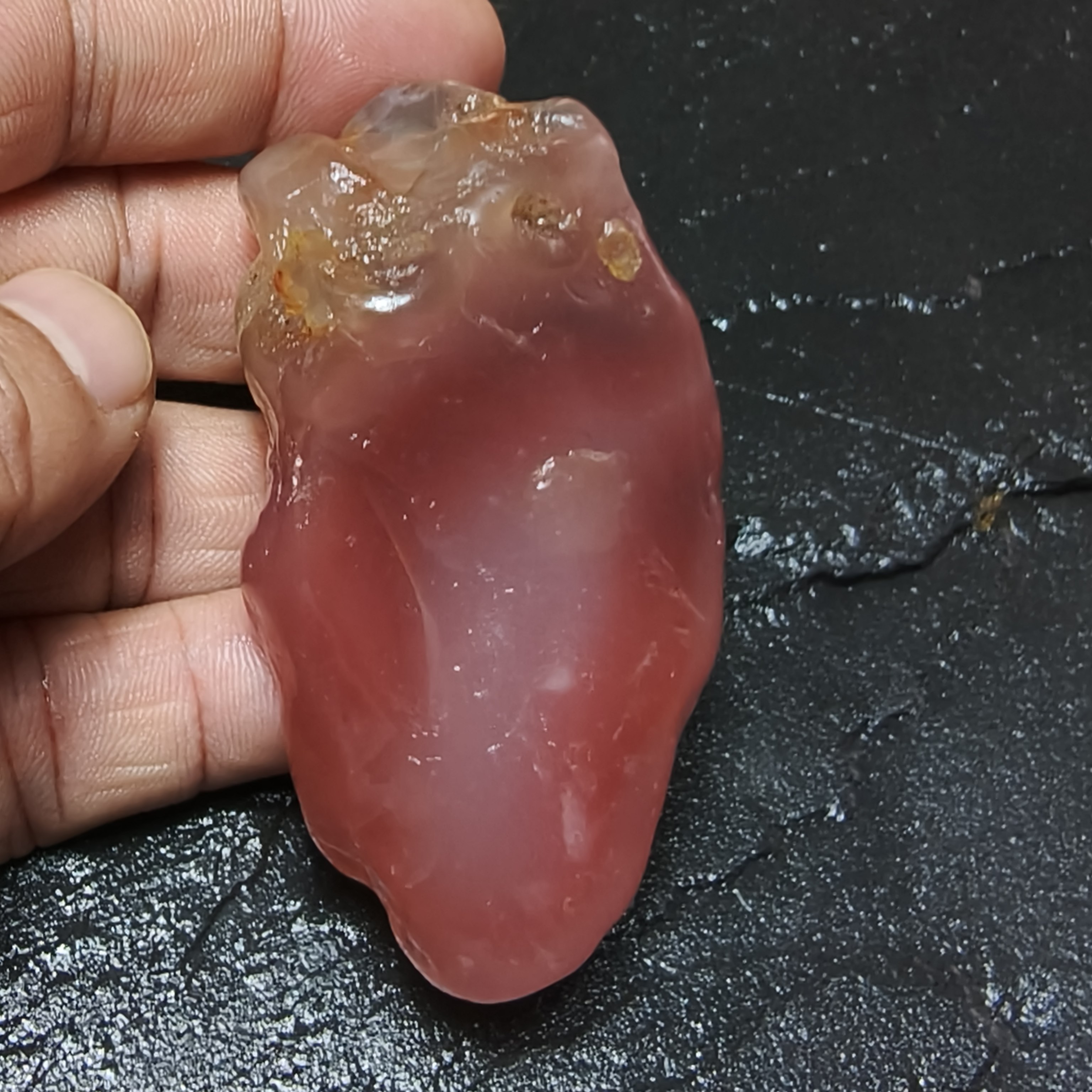 保山南红玛瑙原矿原石 特色冰红奇石
