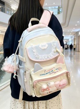 日系软妹猫耳痛包棉花娃娃背包
