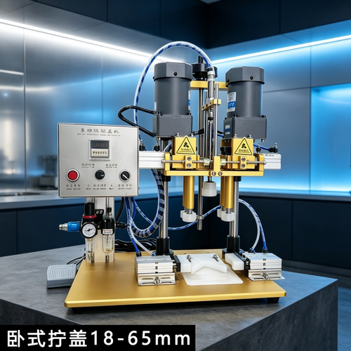 半自动螺口瓶螺纹盖旋盖机拧盖机