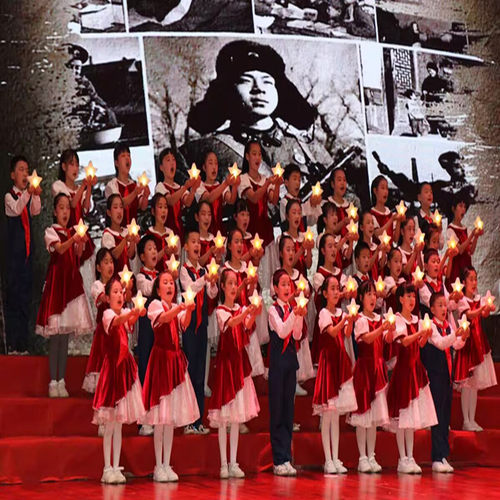 六一儿童演出服中小学生诗词朗诵大合唱男女童舞蹈表演服蓬蓬裙