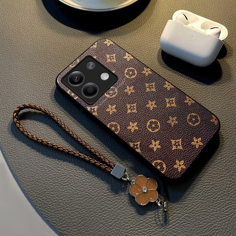 适用红米note13皮纹简约手机壳