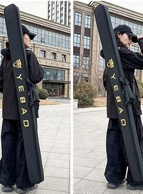 新款野豹台球杆包杆盒外包通用款双槽三槽杆盒包保护套手提斜挎