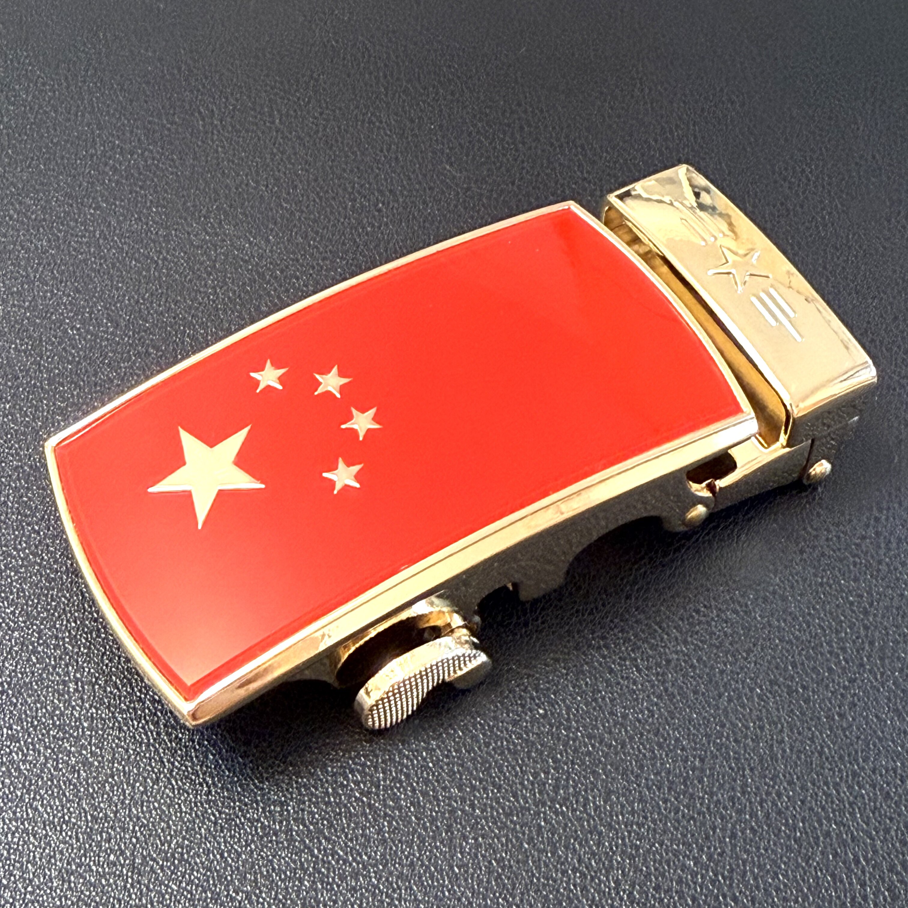 红旗腰带头不锈合金自动裤带扣头