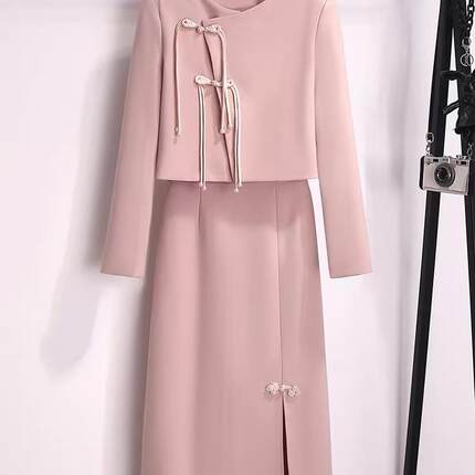 【西施姐姐推荐】秋装设计师款国风新中式套装女 CCX7X0006602