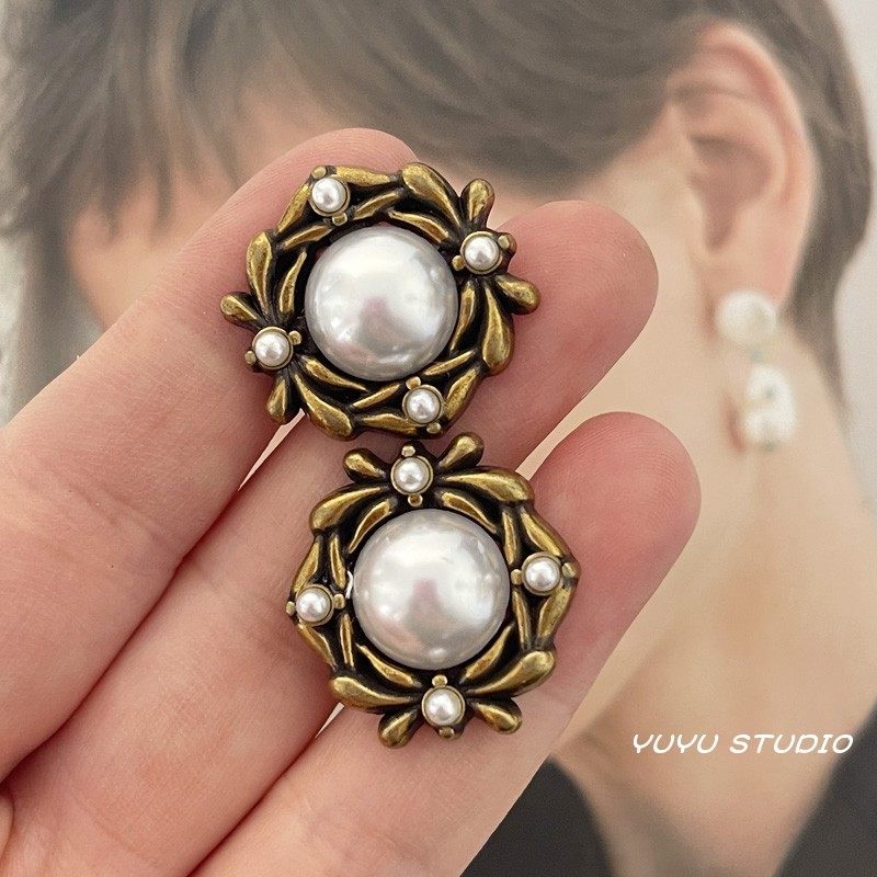 复古小香风古铜金属纽扣粗花呢大衣珍珠扣子西装外套毛衣百搭钮扣,居家布艺,纽扣,淘宝优惠券,粉丝福利购,淘宝优惠卷