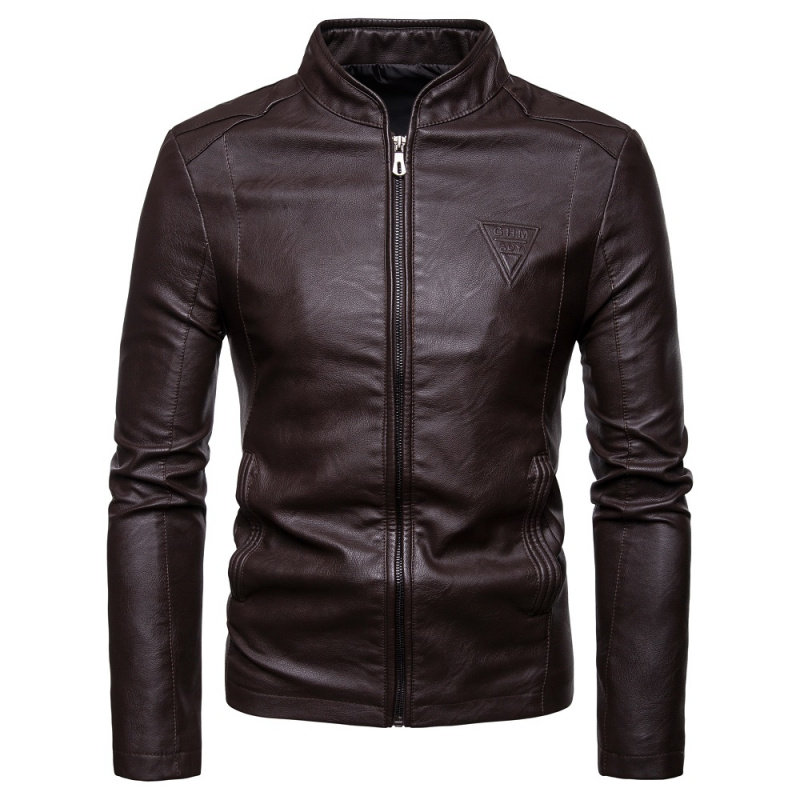 Winter Pu Leather Jacket Autumn Coat For men Jackets 皮衣图片