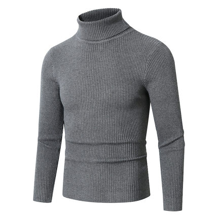男高领套头毛衣Men Winter Turtleneck Pullover Thermal Sweater