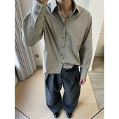 知识份子 REBELTOREBEL 全棉高支数格纹格子衬衫 长期主义