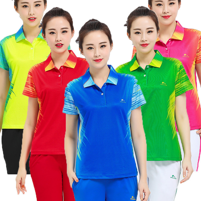 晋冠运动服套装女2018新款半袖夏装佳木斯广场舞服装短袖两件套