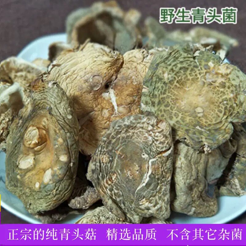 云南野生青头菌干货云南特产野生菌野生蘑菇青菇梨菇精品去泥脚