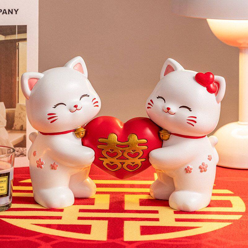 摆件闺蜜家居装饰猫客厅装饰樱花