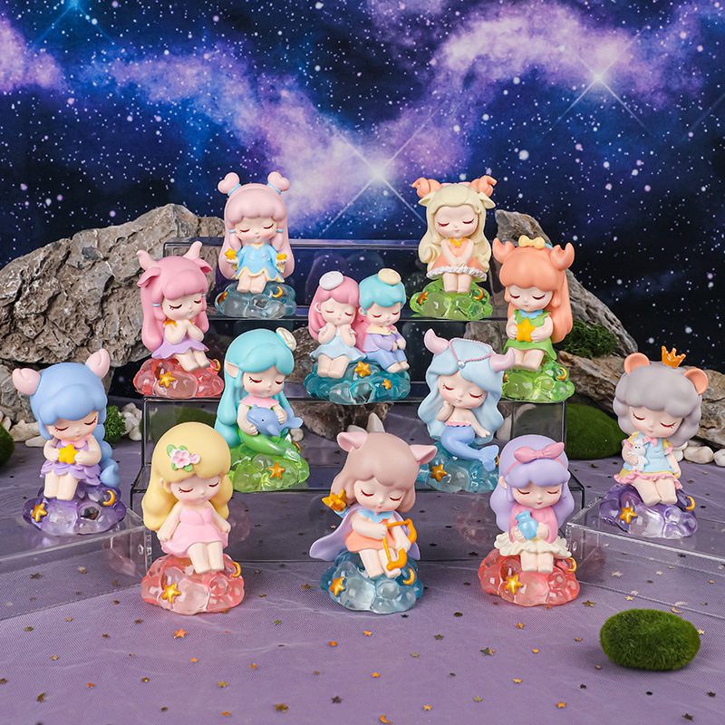 星座物语盲盒创意十二星座公仔摆件暖心小夜灯家居桌面装饰品礼品