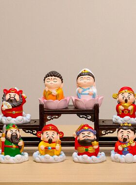 老五路家居玄关财神爷神仙供奉