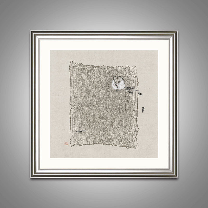 172ART原作数字版画国画客厅挂画罗寒蕾工笔画 片段系列之小胖子