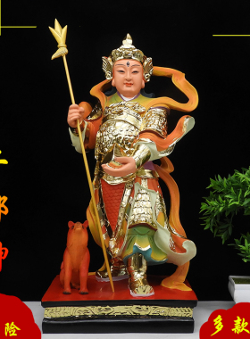 二郎神杨戬树脂居家供奉彩绘佛像