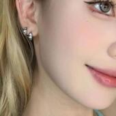 hucares「新版 私物小环」铜镀18K金 925银针太阳能量万能百搭