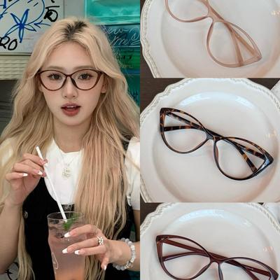 hucares「松弛猫猫」定制爆炸显脸小眼镜素颜神器方圆脸眼镜框女