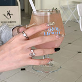 hucares「爱心变奏曲」设计感戒指组合小众设计一对高级感