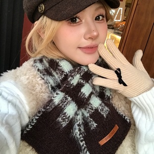 hucares 「薄荷巧克力」原创定制 围脖围巾 自留款 精致时尚