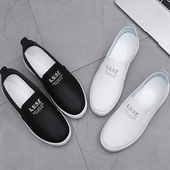 女春秋季 休闲百搭软底防滑鞋 新款 板鞋 子女绑带皮面防水 女鞋 小白鞋