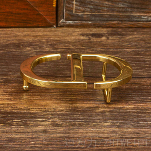 时尚 DIY纯铜百搭金色青年简约皮带扣腰带头 字母CD2.0皮带扣头女款