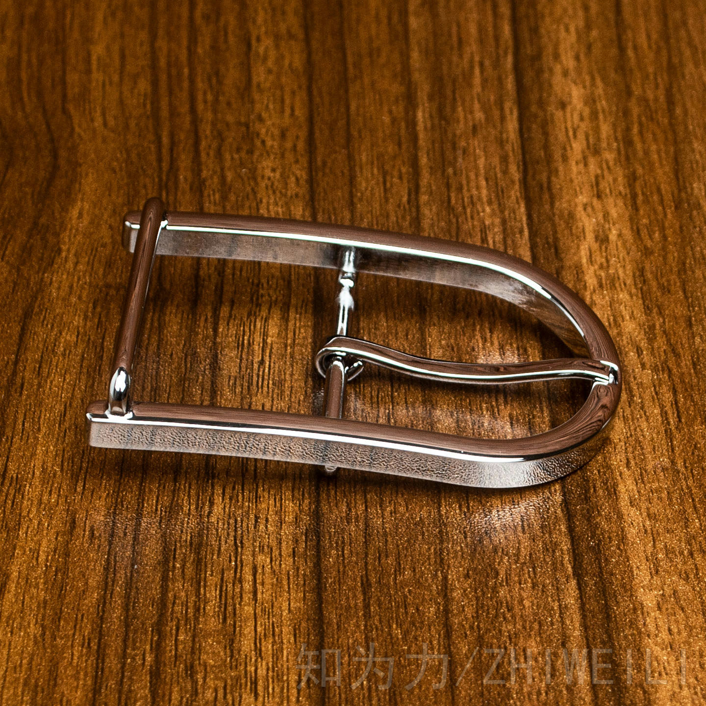 知为力高档白铜针扣4.0CM皮带扣简约时尚腰带扣精工品质单独扣头