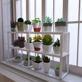 峰阳窗台置物架多层飘窗多肉窄长条花架子桌面桌上分层阳台收纳