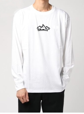 FREEDOOM 山峰 舒适纯棉男士长袖T恤2023秋季内搭秋衣男装打底衫