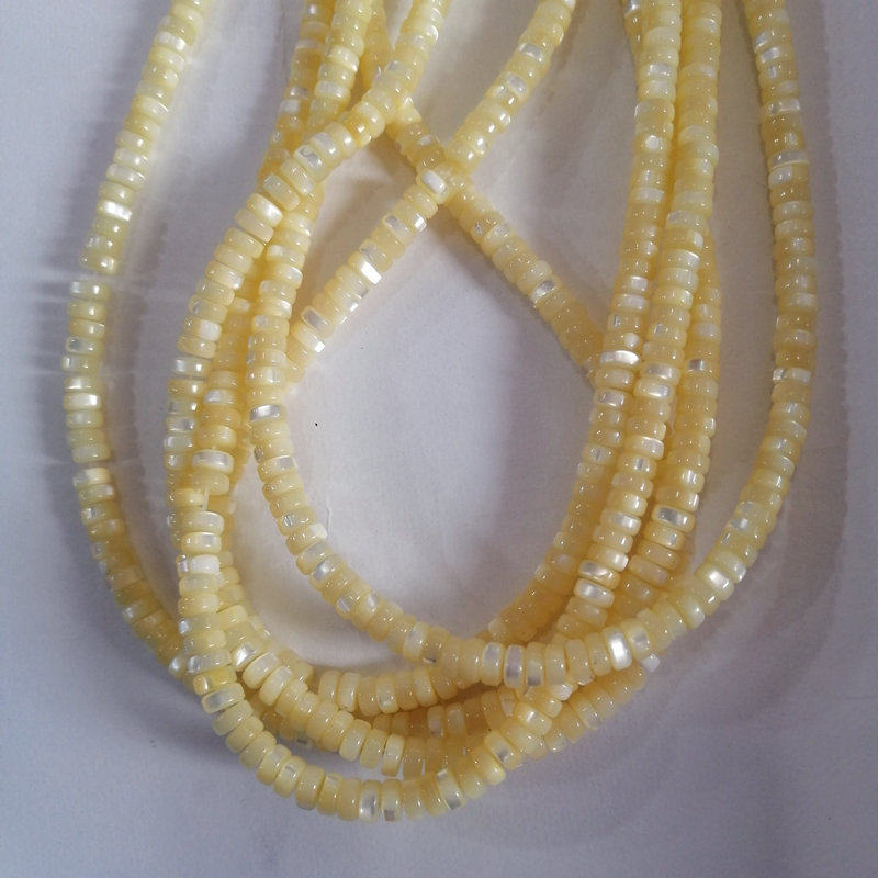 天然马蹄螺贝壳彩色垫片隔珠 2*5mm隔片散珠手链项链串珠饰品配件