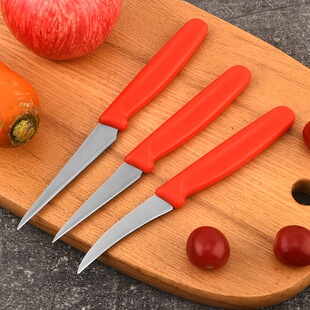 厨房厨师造型刀具摆盘雕花刀三件套免磨带保护套瓜果雕刻工具套装