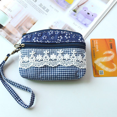 民族风布艺手拿零钱袋 女款双层小布包蕾丝包 银行卡钥匙收纳包,箱包皮具/热销女包/男包,钱包,淘宝优惠券,粉丝福利购,淘宝优惠卷