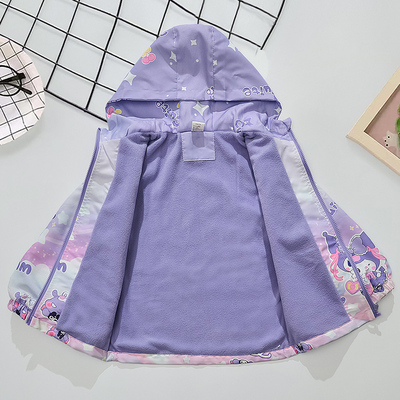 加绒卡通一体绒保暖外套