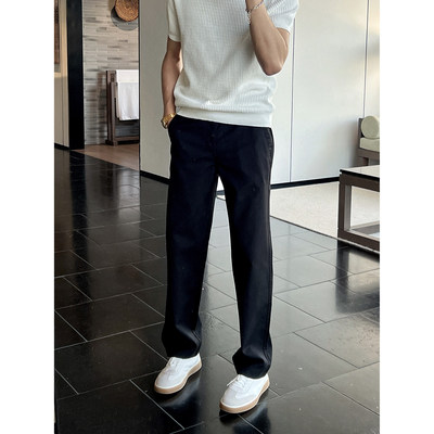 牛仔裤潮流直筒男春夏老钱风长裤