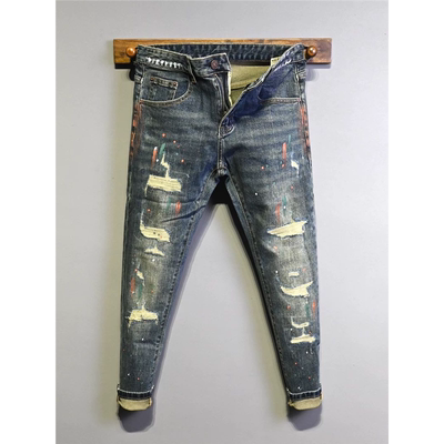 205秋冬厚款美式涂鸦风破