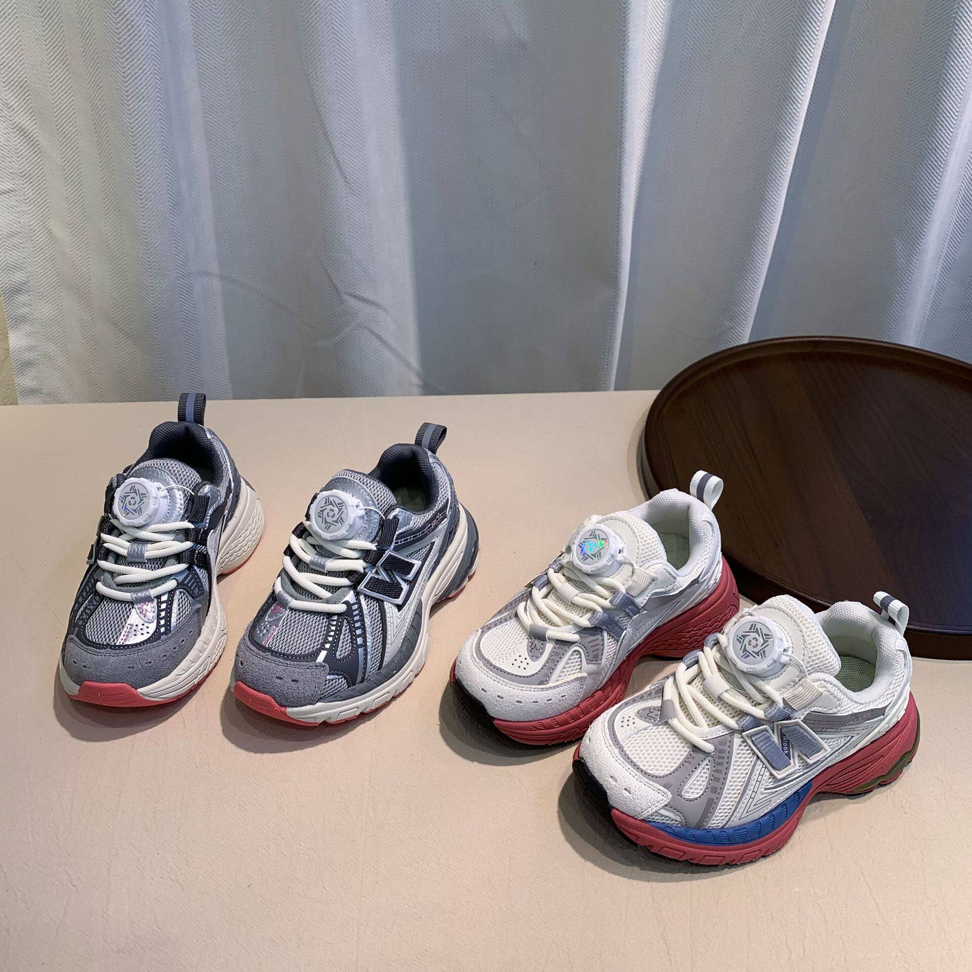 男童老爹鞋2025春秋新款女童真皮运动鞋儿童休闲鞋中大童跑步鞋子