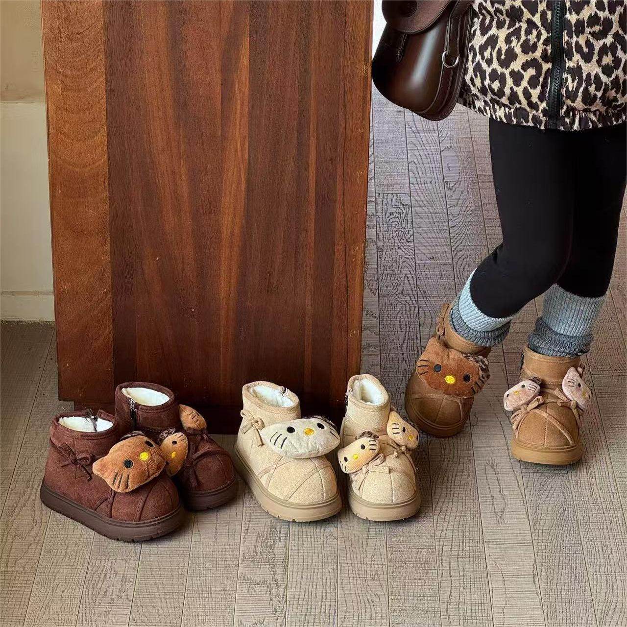 儿童卡皮巴拉雪地靴2025冬季女童加绒保暖棉鞋男童卡通大头雪地棉,童鞋/婴儿鞋/亲子鞋,雪地靴,淘宝优惠券,粉丝福利购,淘宝优惠卷