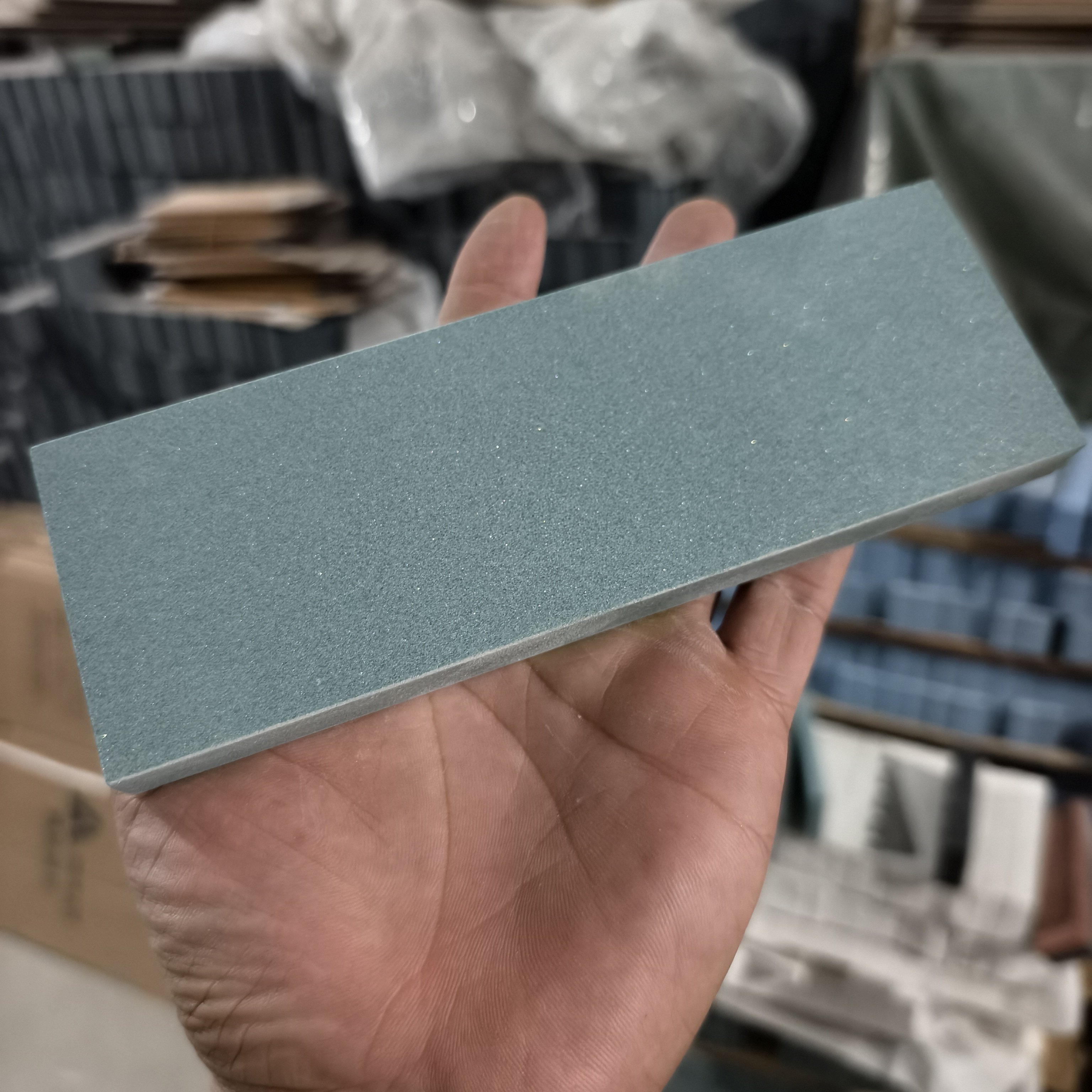 （出口剩货新品）180#绿碳化硅薄板磨刀石砥石油石粗磨用磨刀石