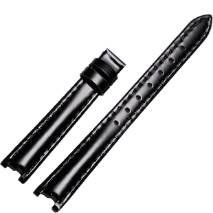 代用天梭弗拉明戈表带T094女表真皮tissot1853手表带凹接口12mm