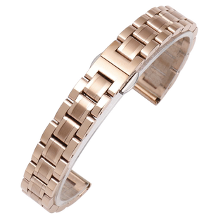 小方表精钢表带女款适配dw天梭古尊天王芙丽卡西欧小绿表手表带链