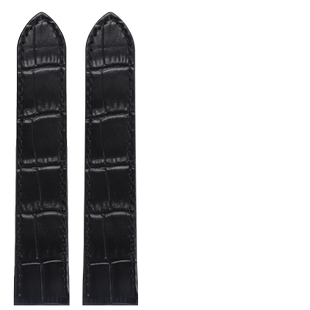 适配山度士表带男 卡地亚santos100桑托斯鳄鱼纹真皮手表带女23mm