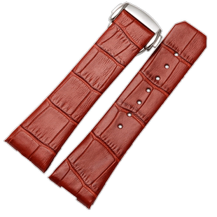 代用欧米茄星座表带 双鹰真皮表带牛皮带配件黑色紫色白色17 23mm