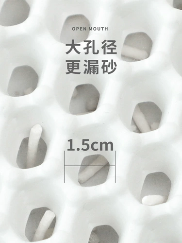 ПЭТ -кошачья песчаная подушка анти -сплаш -Двойной слойная фильтровая песчаная подушка Большая строчка излученная земля