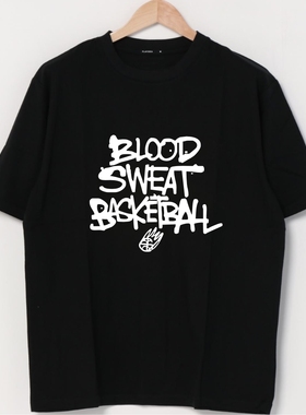 东契奇同款T恤篮球训练服短袖夏青少年运动宽松字母印花圆领体恤